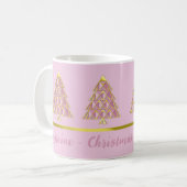 Roze Joyoux Noel Kerst Koffie Mok (Voorkant links)