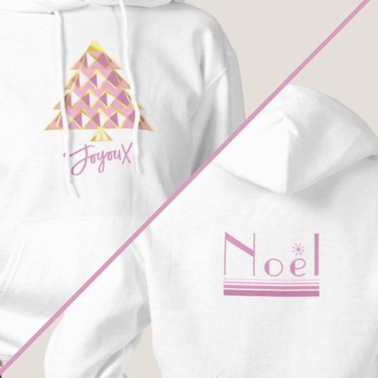 Roze Joyoux Noel Kerst T-Shirt
