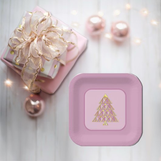 Roze Joyoux Noel Papier Bord