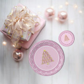 Roze Joyoux Noel Papier Bord