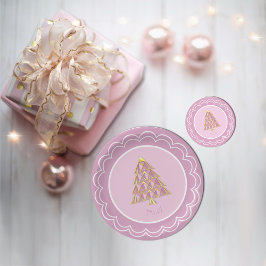 Roze Joyoux Noel Papier Bord