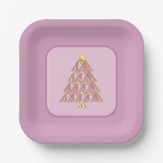 Roze Joyoux Noel Papier Bord (Voorkant)