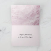 Roze Jubileum Abstract met tekst Kaart (Binnen)