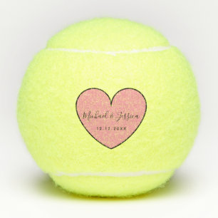 Roze Jubileum Valentijn Tennisballen