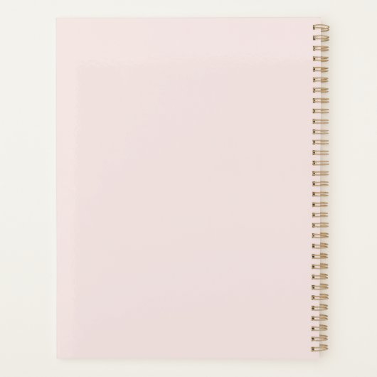 Roze juffrouw aan Mrs. Gepersonaliseerd brudal huw Planner (Achterkant)