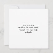 Roze juffrouw Slipper ventilator Hartelijk dank Bedankkaart (Achterkant)