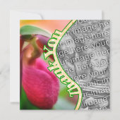 Roze juffrouw Slipper ventilator Hartelijk dank Bedankkaart (Voorkant)