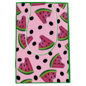 Roze Juicy Watermeloen Wedge Seeds Fruit Medium Cadeauzakje (Voorkant)