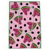 Roze Juicy Watermeloen Wedge Seeds Fruit Medium Cadeauzakje (Achterkant)