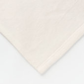 Roze jumbo-regenboog op een schattig monogram voor fleece deken (Hoek)