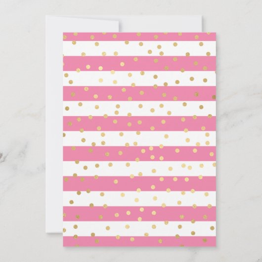 Roze Jurk Brunette Western Princess Sweet 16 Kaart (Achterkant)