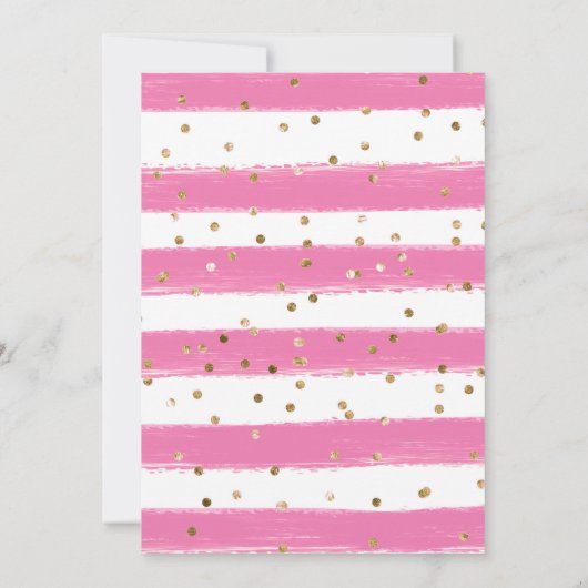 Roze Jurk Donkere Huid Prinses Sweet 16 Kaart (Achterkant)