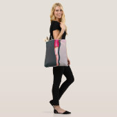 roze jurk tote bag (Op model)