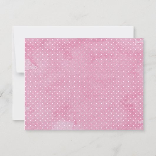 Roze jurk: "Wil je mijn bruidsmeisje zijn?" Kaart (Achterkant)