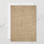 Roze & Jute Rustieke Konijn Pasen 1e Verjaardag Kaart (Achterkant)