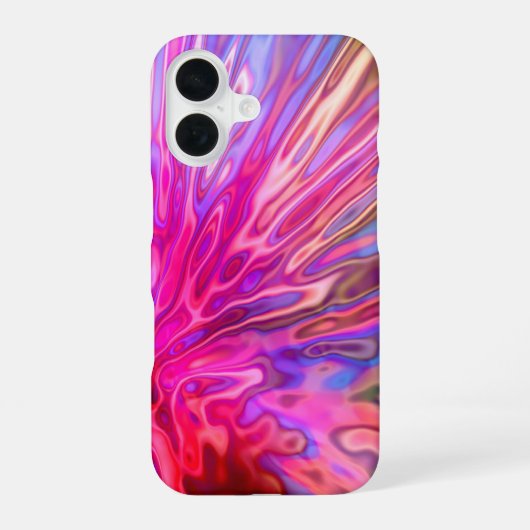 Roze juweeltonen iPhone 16 hoesje (Achterkant)