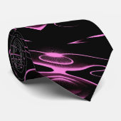 Roze Juwelen Moderne Kunst Stropdas (Opgerold)