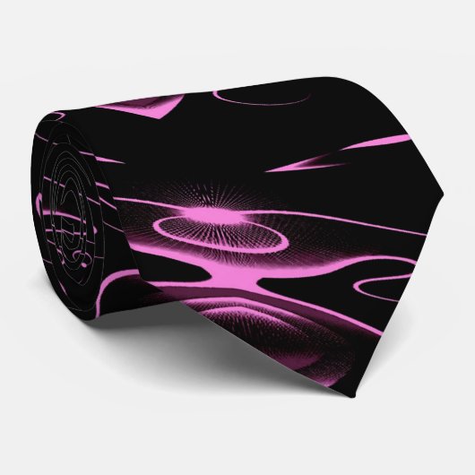 Roze Juwelen Moderne Kunst Stropdas (Opgerold)