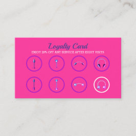 Roze juwelen neon stijlvolle body Piercing Klantenkaartje