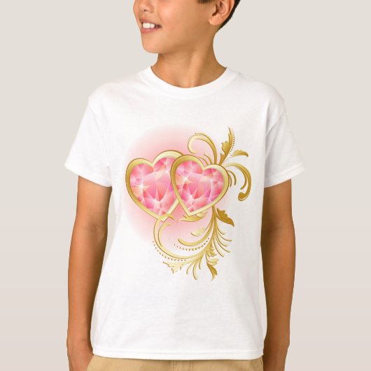 Roze juwelen t-shirt (Voorkant)