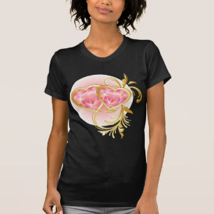 Roze juwelen t-shirt