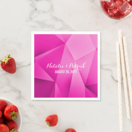 Roze juwelen tones Wedding Paper Napkins Servet