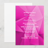 Roze juwelen weddenschap kaart (Voorkant / Achterkant)