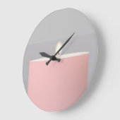 Roze kaars acryl grote klok (Hoek)