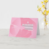 Roze Kaart (Gele Bloem)