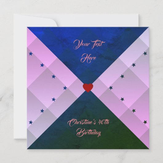 Roze Kaart (Voorkant)