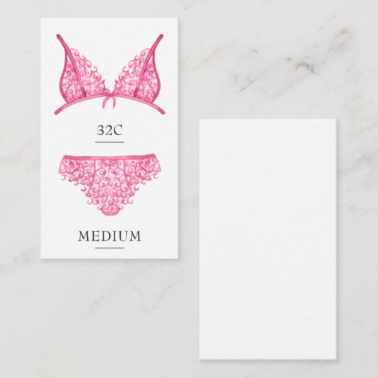 Roze Kaart invullen (Voorkant / Achterkant)