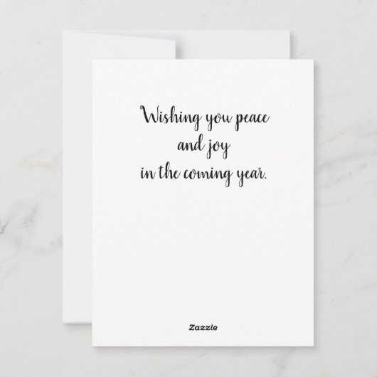 Roze Kaart kerstfeestdag met feestdag (Achterkant)