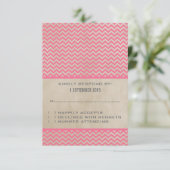 Roze Kaart met Chevron-respons (Staand voorkant)