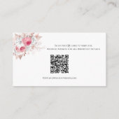 Roze Kaart met details over het huwelijk (Achterkant)