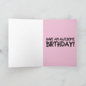 ROZE KAART MET KLASSIKE AUTO (Binnen)