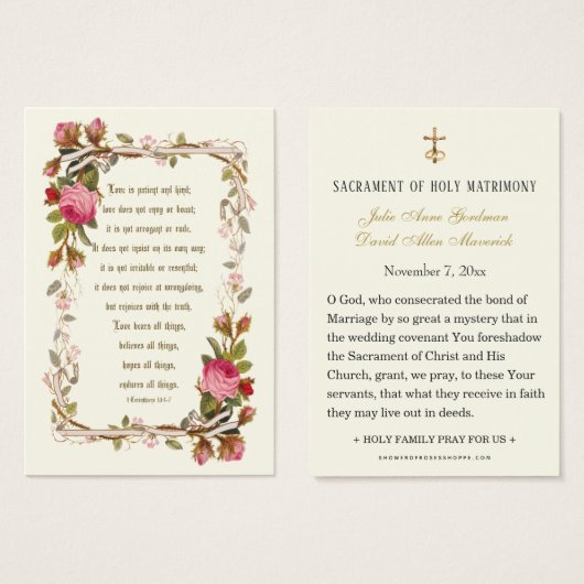 Roze Kaart van de katholieke weddenschap tussen ro (Voorkant /achterkant)