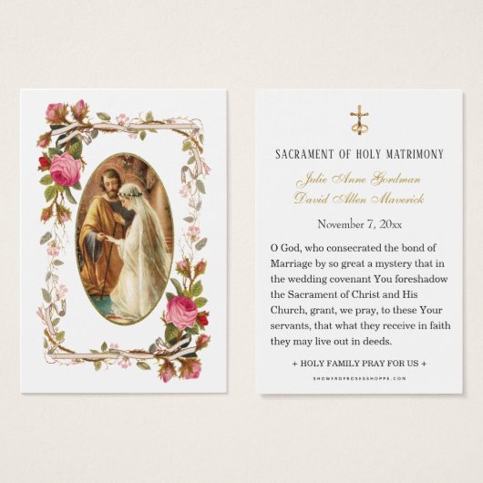 Roze Kaart van de katholieke weddenschap tussen ro (Voorkant /achterkant)