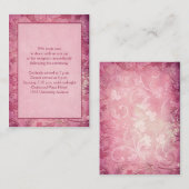 Roze Kaart van de Opvangbehuizing van Floral Paisl (Voorkant / Achterkant)