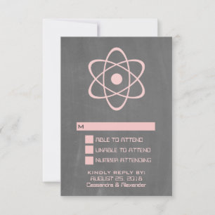 Roze Kaart voor atoomalkbordrespons