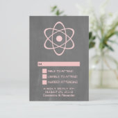 Roze Kaart voor atoomalkbordrespons (Staand voorkant)