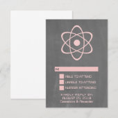 Roze Kaart voor atoomalkbordrespons (Voorkant / Achterkant)
