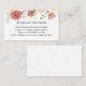 Roze Kaart voor bloei Shower-behuizing (Voorkant / Achterkant)