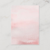 Roze Kaart voor flessenverlichting Raffle Ticket E (Achterkant)