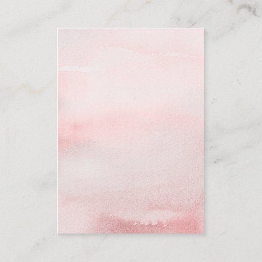 Roze Kaart voor flessenverlichting Raffle Ticket E (Achterkant)