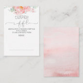 Roze Kaart voor flessenverlichting Raffle Ticket E (Voorkant / Achterkant)