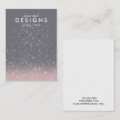 Roze Kaart voor Glitter Trendy Earring Display Visitekaartje (Voorkant / Achterkant)