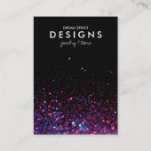 Roze Kaart voor Glitter Trendy Earring Display Visitekaartje (Voorkant)