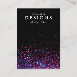 Roze Kaart voor Glitter Trendy Earring Display Visitekaartje