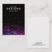 Roze Kaart voor Glitter Trendy Earring Display Visitekaartje (Voorkant / Achterkant)