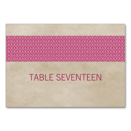Roze Kaart voor Roze bijttafel (Voorkant)